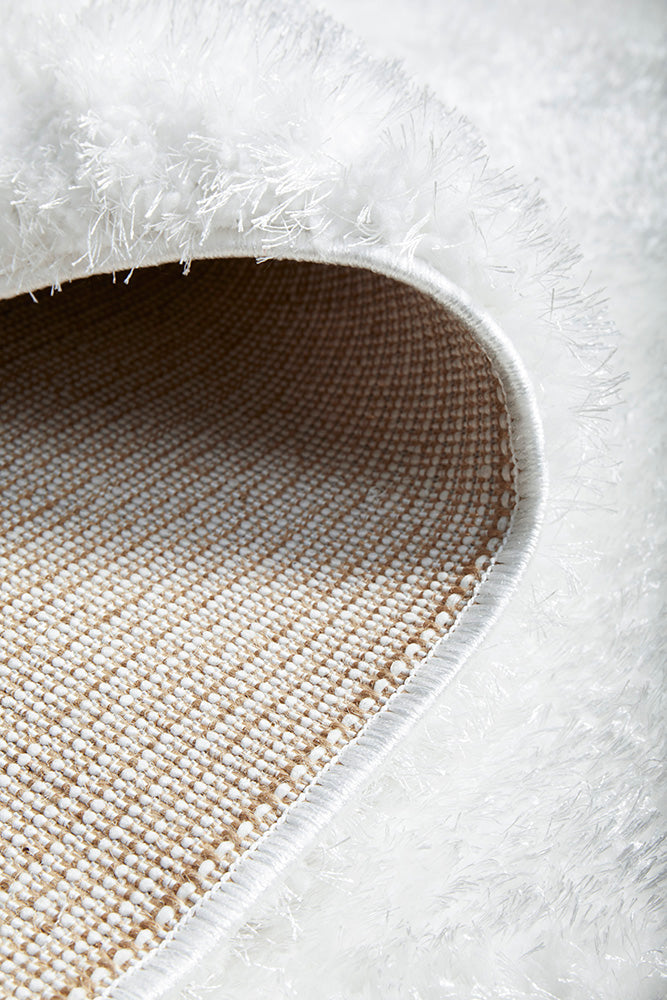 Lush White Shag Rug