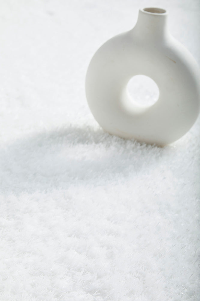 Lush White Shag Rug