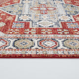 Medallion Red Tassel Rug