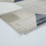 Abstract Geometric Tassel Rug