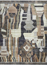 Abstract Tribal Tassel Rug