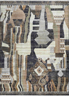 Abstract Tribal Tassel Rug - Lost Design Society