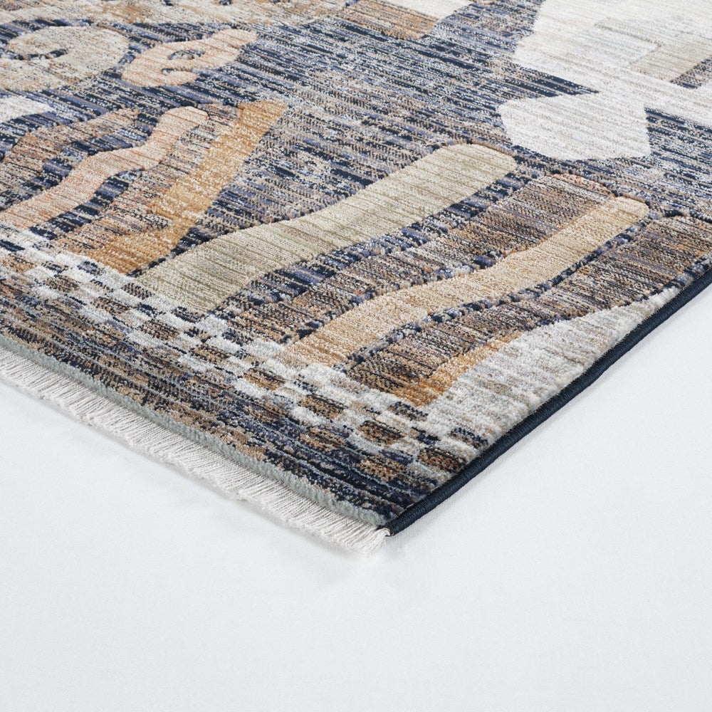 Abstract Tribal Tassel Rug