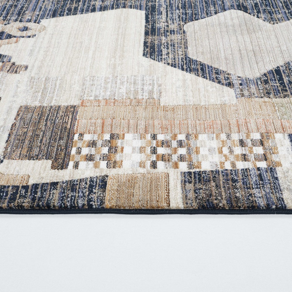 Abstract Tribal Tassel Rug