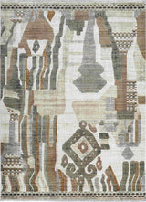 Abstract Tribal Tassel Rug