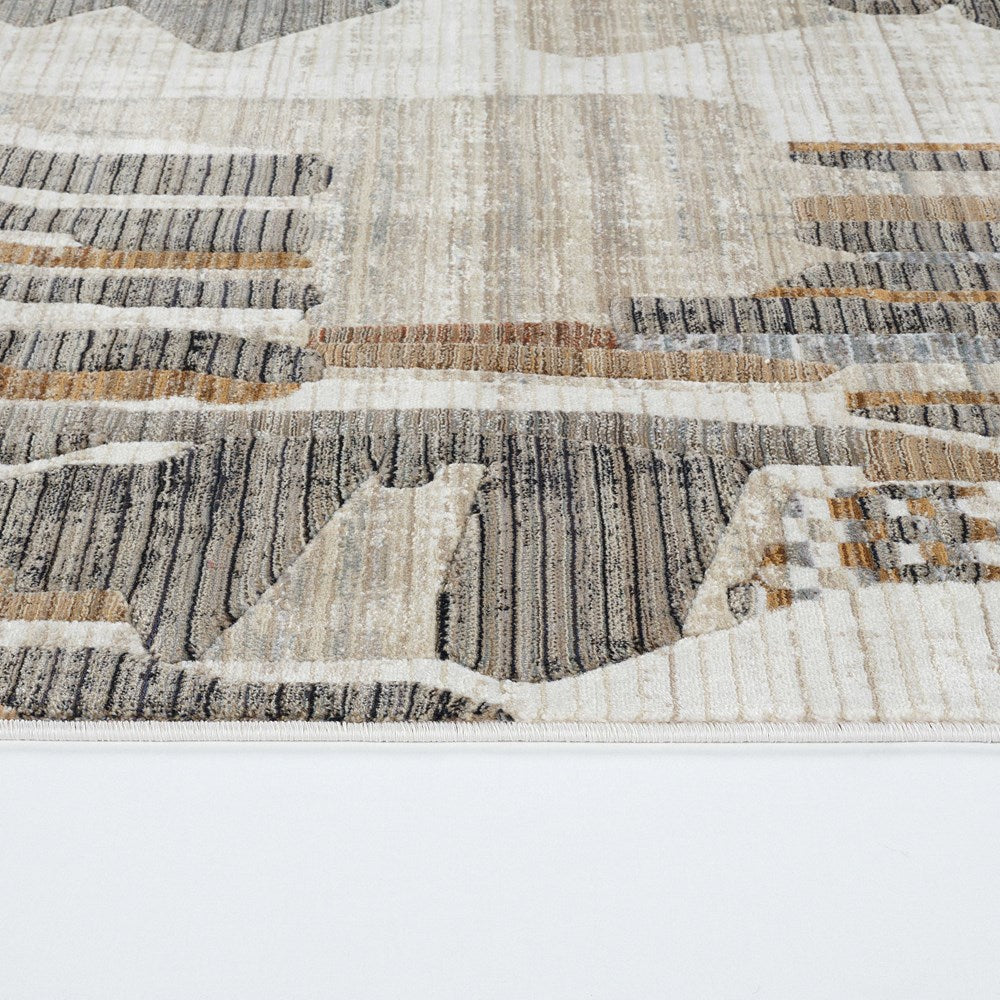 Abstract Tribal Tassel Rug