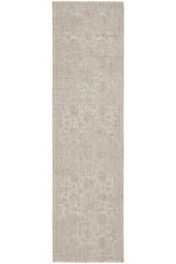 Oatmeal Bloom Fringed Rug