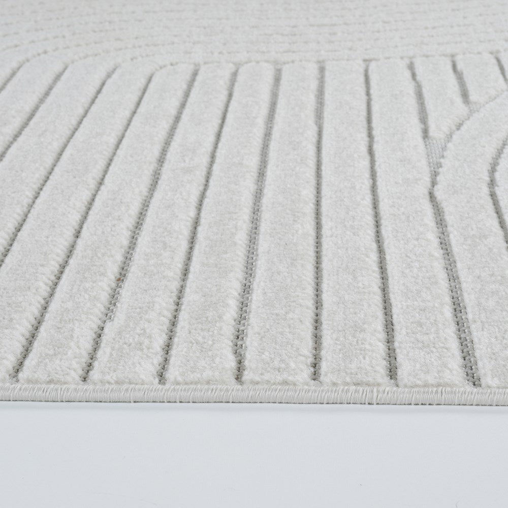 Arch Waves Off-White Art Deco Rug