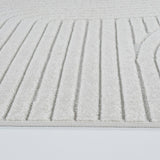 Arch Waves Off-White Art Deco Rug