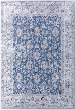 Verve Floral Blue Rug - Lost Design Society