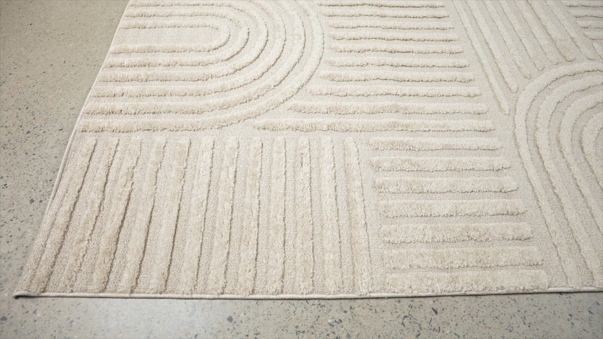 Astrid Arch Pattern Beige Rug