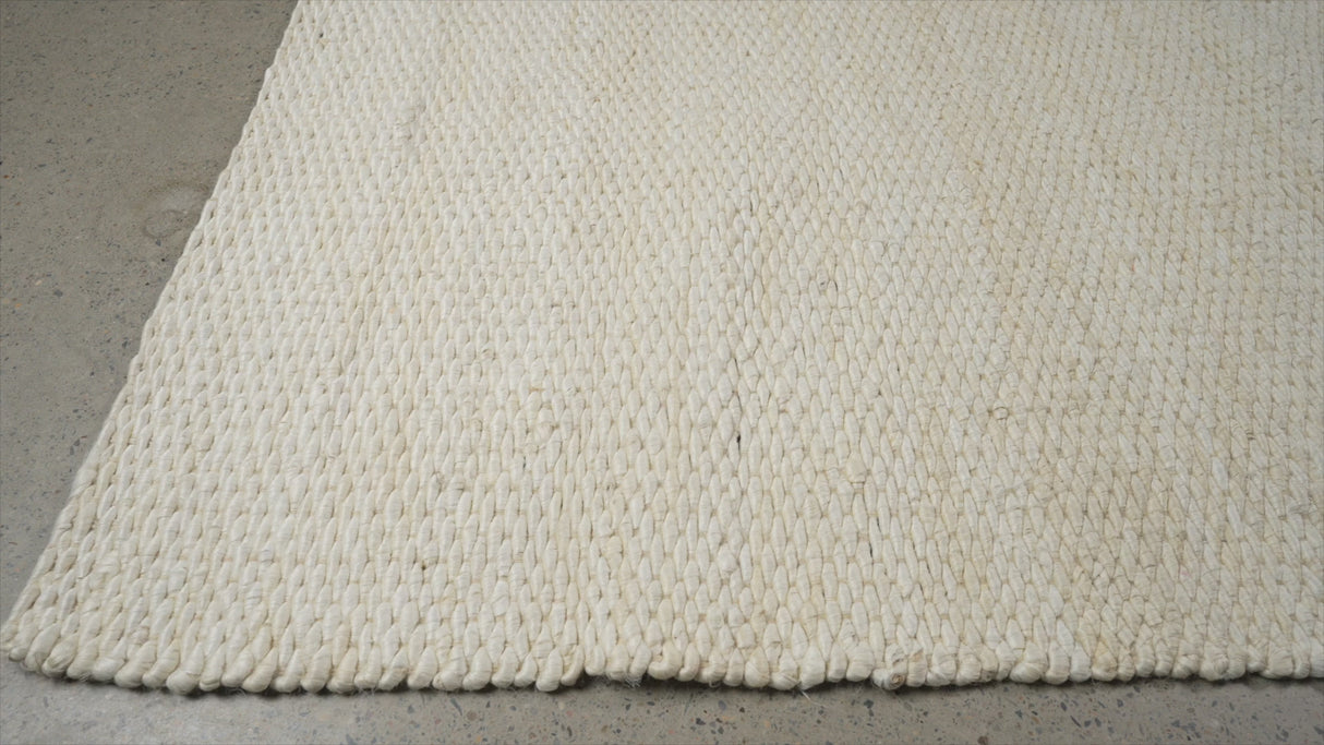 Honeycomb Natural Bleach Jute Rug