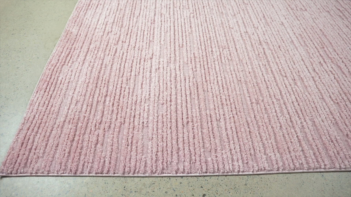 Astrid Zuri Pink Texture Rug