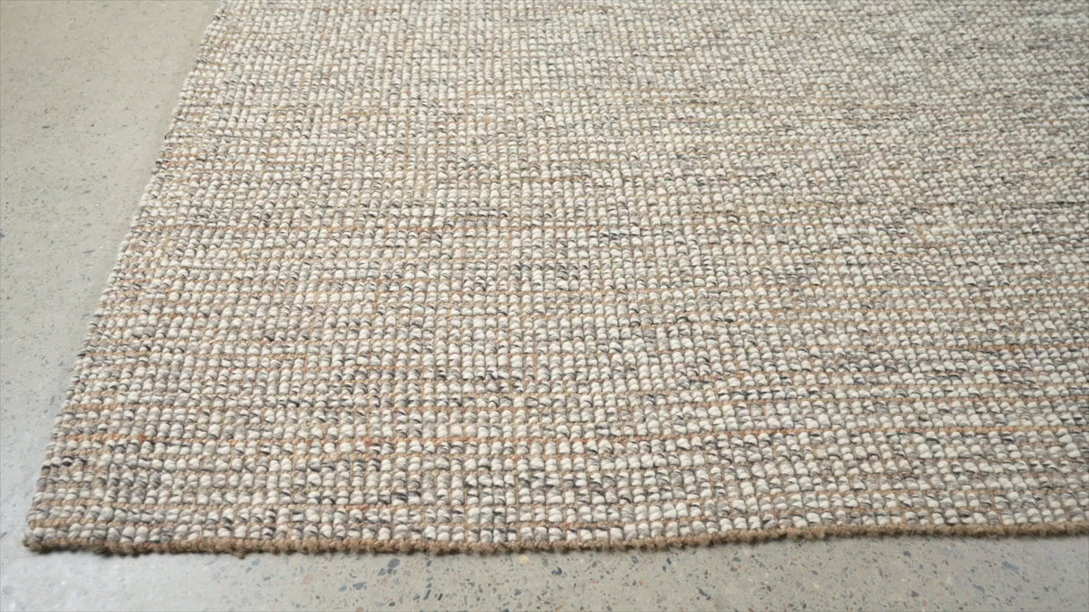 Polar Wool Jute Grey Rug