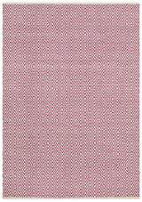 Cotton and Jute Flatweave Pink Rug