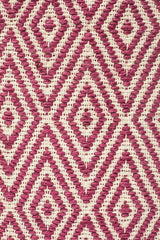 Cotton and Jute Flatweave Pink Rug