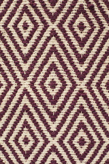 Cotton and Jute Flatweave Purple Rug