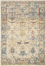 Sanremo Stunning Designer Abrash Transitional Rug Ivory Blue