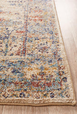 Sanremo Stunning Designer Abrash Transitional Rug Ivory Blue