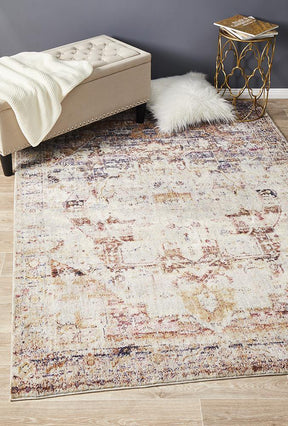 Fethiye Stunning Designer Abrash Transitional Rug Multi - Lost Design Society