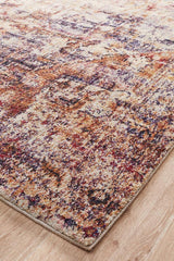 Fethiye Stunning Designer Abrash Transitional Rug Multi