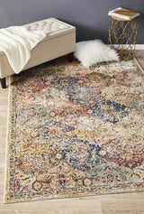 Nador Stunning Designer Abrash Transitional Rug Ivory