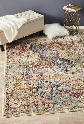 Nador Stunning Designer Abrash Transitional Rug Ivory - Lost Design Society