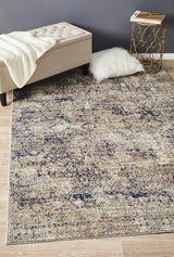 Dénia Stunning Designer Abrash Transitional Rug Blue