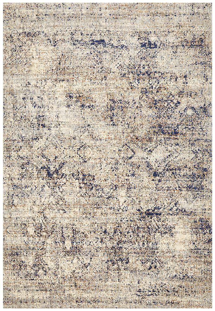 Dénia Stunning Designer Abrash Transitional Rug Blue