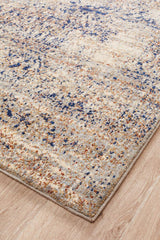 Dénia Stunning Designer Abrash Transitional Rug Blue