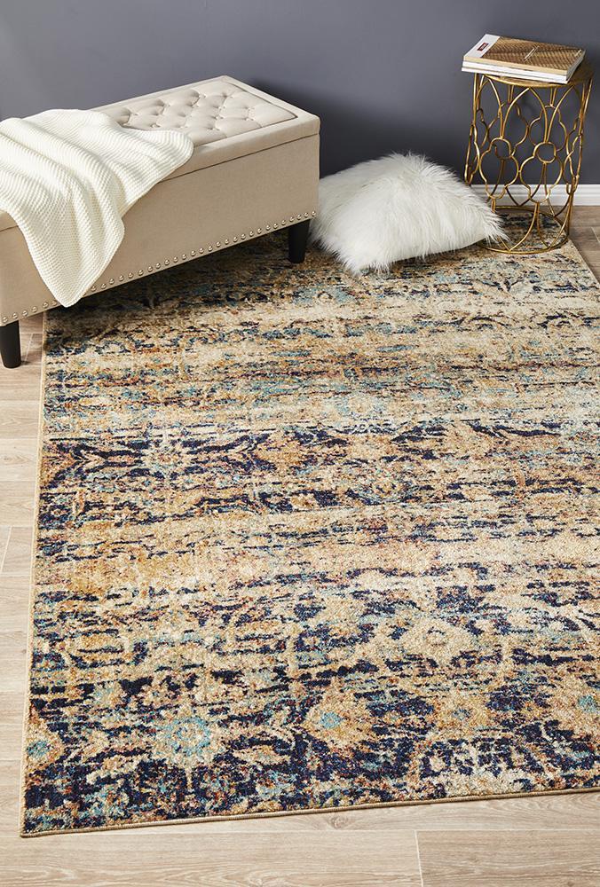 Noble Stunning Designer Abrash Transitional Rug Multi