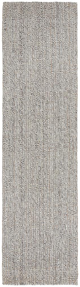 Polar Wool Jute Grey Rug