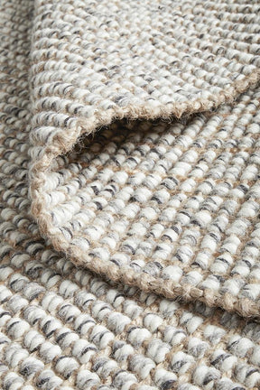 Polar Wool Jute Grey Rug - Lost Design Society