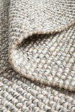 Polar Wool Jute Grey Rug