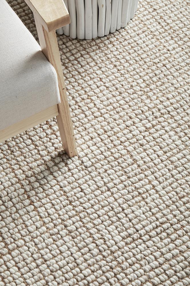 Polar Wool Jute Natural Rug