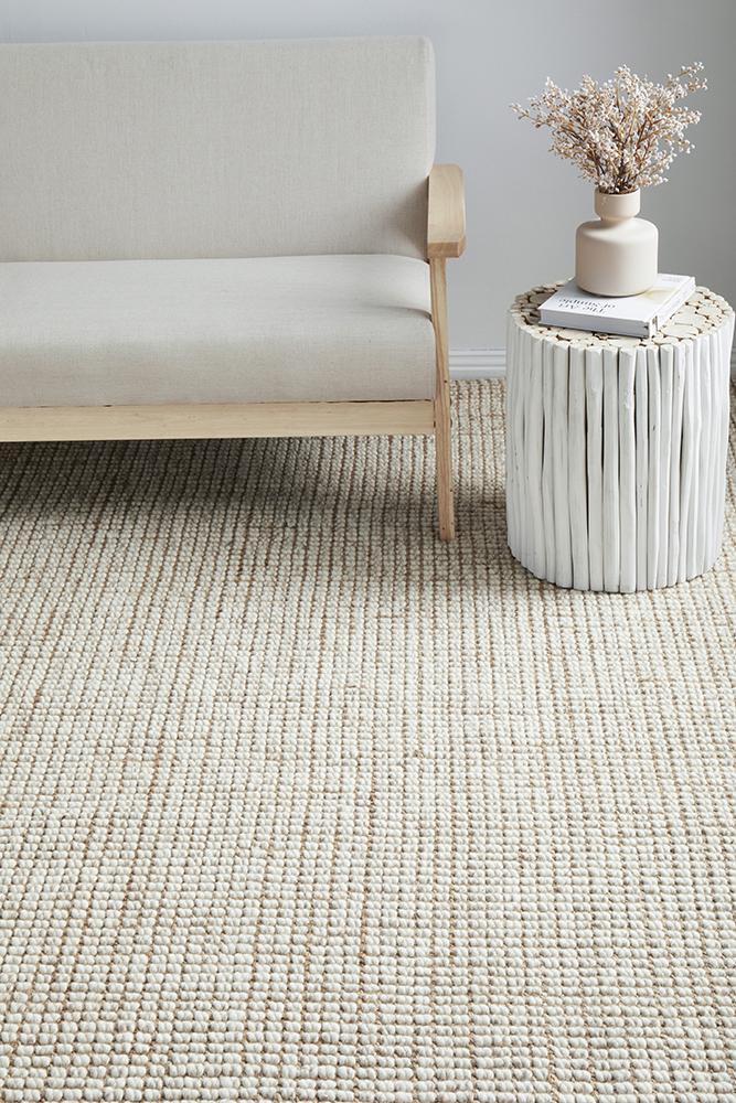 Polar Wool Jute Natural Rug