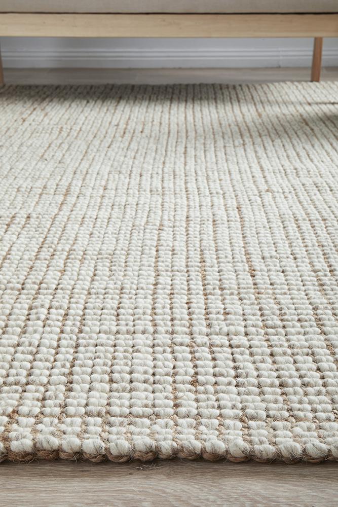 Polar Wool Jute Natural Rug