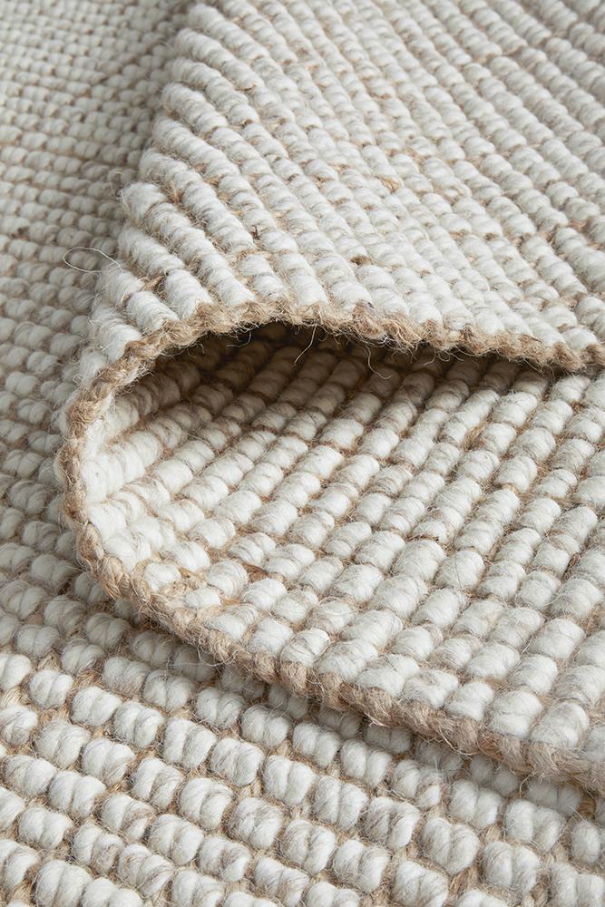 Polar Wool Jute Natural Rug