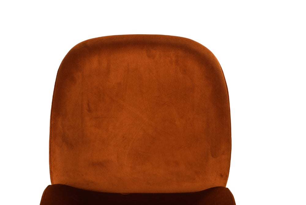 Lissone Rust Velvet Dining Chairs - Set of 2