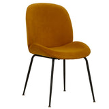 Lissone Mustard Velvet Dining Chairs - Set of 2
