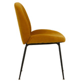 Lissone Mustard Velvet Dining Chairs - Set of 2