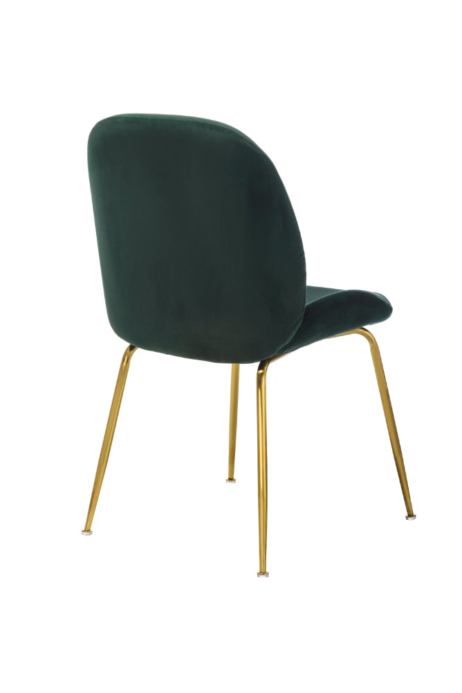 Lissone Emerald Velvet Dining Chairs - Set of 2