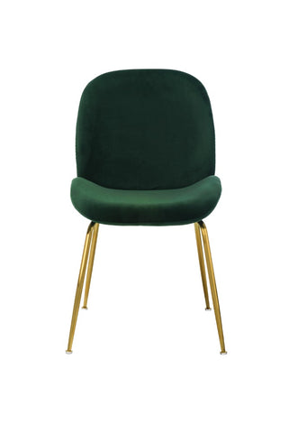 Lissone Emerald Velvet Dining Chairs - Set of 2