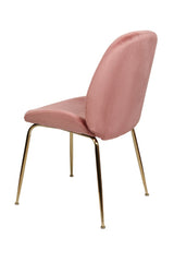 Lissone Blush Velvet Dining Chairs - Set of 2