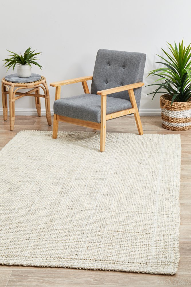 Chunky Natural Jute Barker Bleach Rug