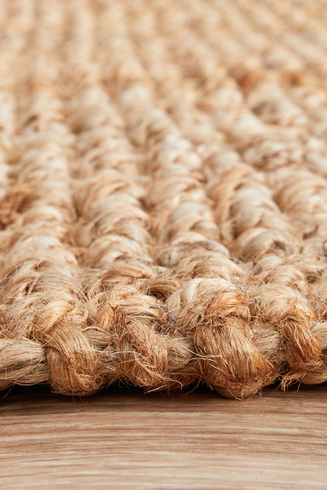 Chunky Natural Jute Barker Rug