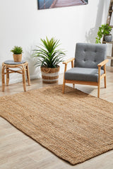 Chunky Natural Jute Barker Rug