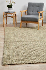 Chunky Natural Jute Barker Platinum Rug