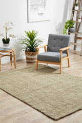 Chunky Natural Jute Barker Platinum Rug