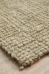 Chunky Natural Jute Barker Platinum Rug